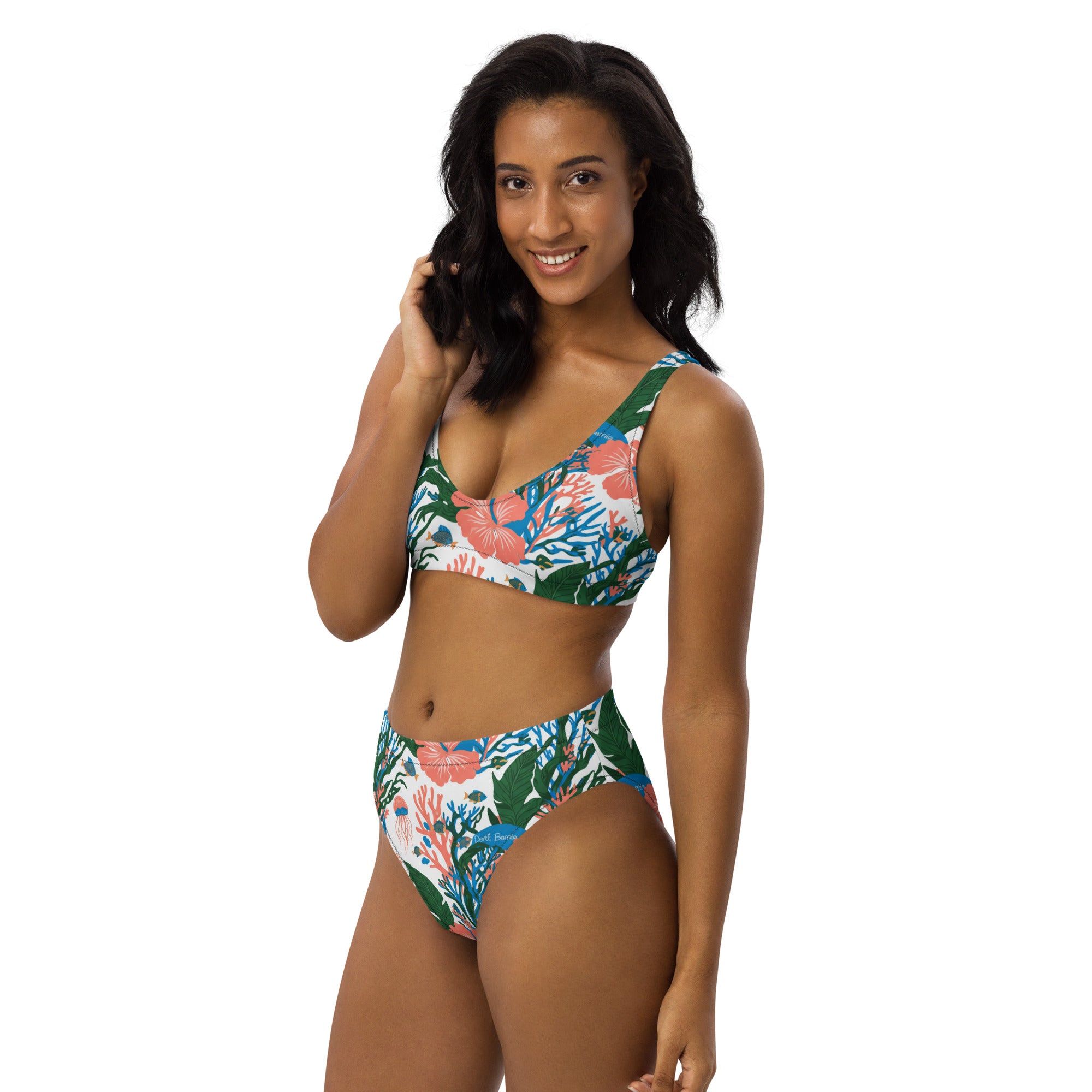 all-over-print-recycled-high-waisted-bikini-white-left-front-6a109f7036f56