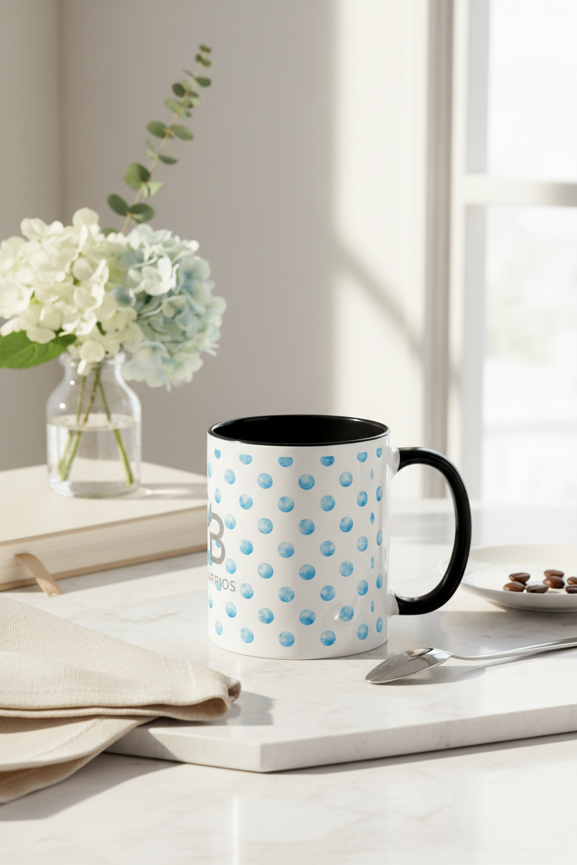 Cloudy Blue Mug Marble