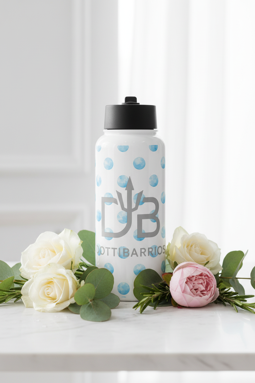 Cloudy Sky Bottle Marble