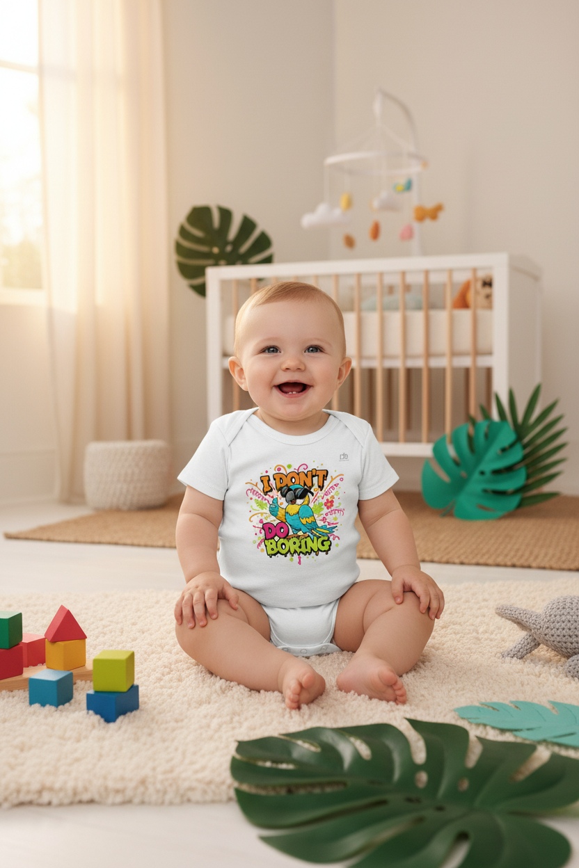 I Dont Do Boring White Nursery