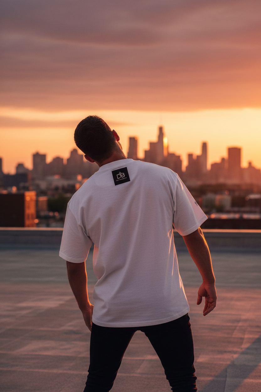 Not Lost Male Back Rooftop
