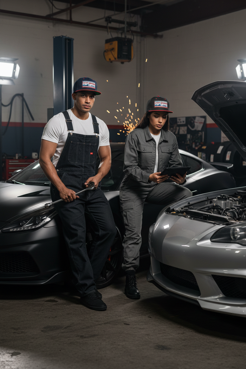 Snapback Couple Mechanic
