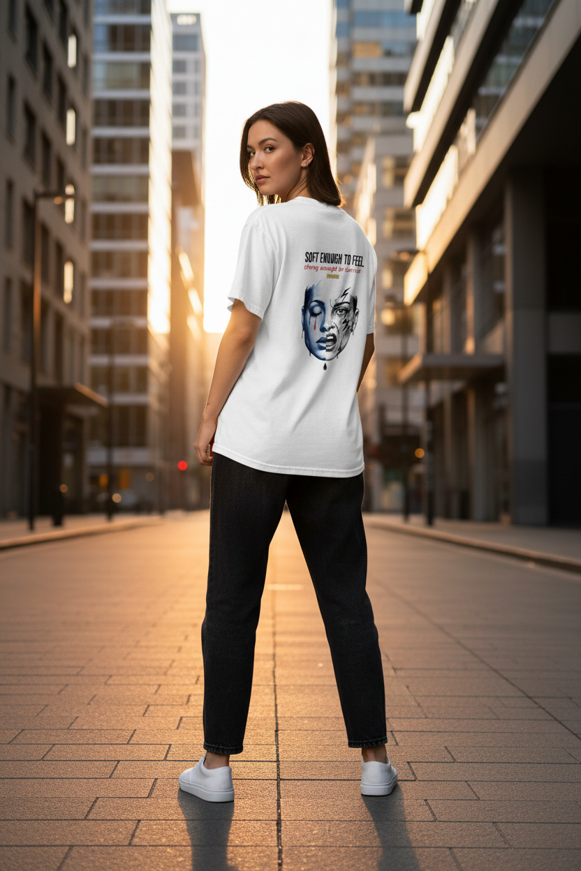 Soft Strong Female Back City